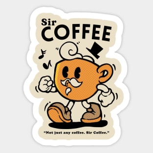 Sir Coffee Sticker
